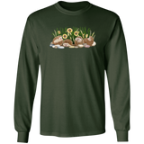 Hedgehogs and Sunflowers Long Sleeve T-Shirt
