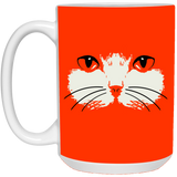 Cat Face White Mugs