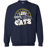TIME with My Cats Crewneck Pullover Sweatshirt