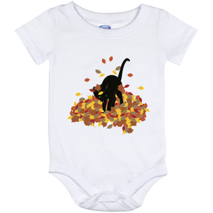 Cat in Leaves Baby Onesies