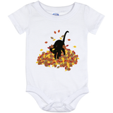 Cat in Leaves Baby Onesies