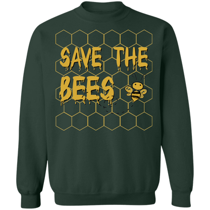 Save the Bees Crewneck Pullover Sweatshirt