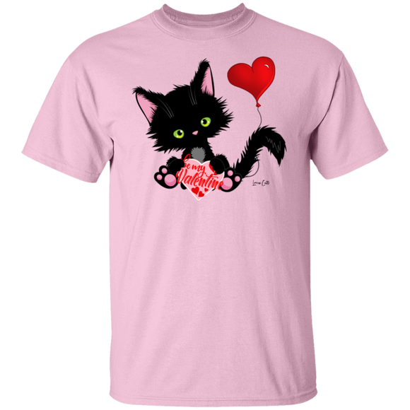 Lucky the Black Cat with Valentine T-Shirt