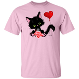 Lucky the Black Cat with Valentine T-Shirt