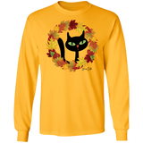 Victor in Fall Wreath LS Ultra Cotton T-Shirt