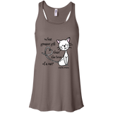 Dickens Cat Flowy Racerback Tank