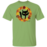 Victor in Fall Wreath Cotton T-Shirt
