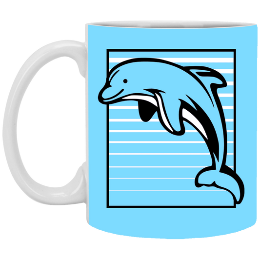 Dolphin Stripes - Mugs