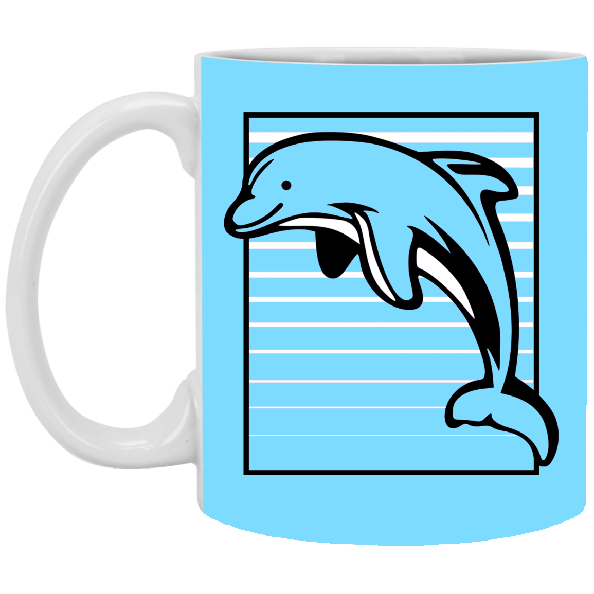 Dolphin Stripes - Mugs