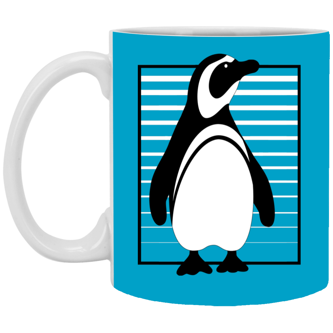 Penguin Stripes Mugs