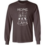 Home is Where the Cats Are Long Sleeve T-Shirt