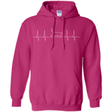 Walking Cat Heartbeat Pullover Hoodie