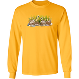 Hedgehogs and Sunflowers Long Sleeve T-Shirt