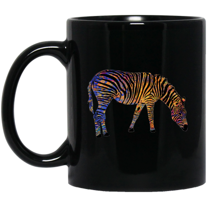 Colorful Zebra Grazing - Mugs