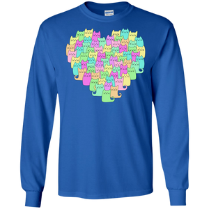 Heartful of Cats LS Ultra Cotton T-Shirt