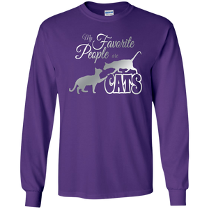 My Favorite People are Cats LS Ultra Cotton T-Shirt