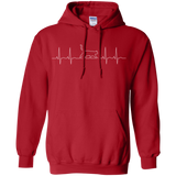 Walking Cat Heartbeat Pullover Hoodie