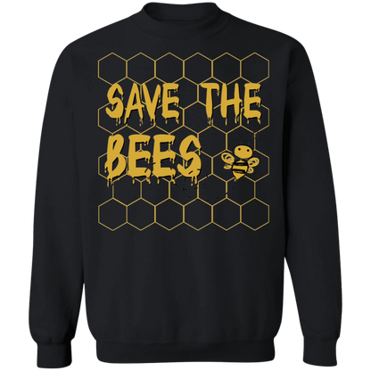 Save the Bees Crewneck Pullover Sweatshirt