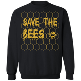 Save the Bees Crewneck Pullover Sweatshirt