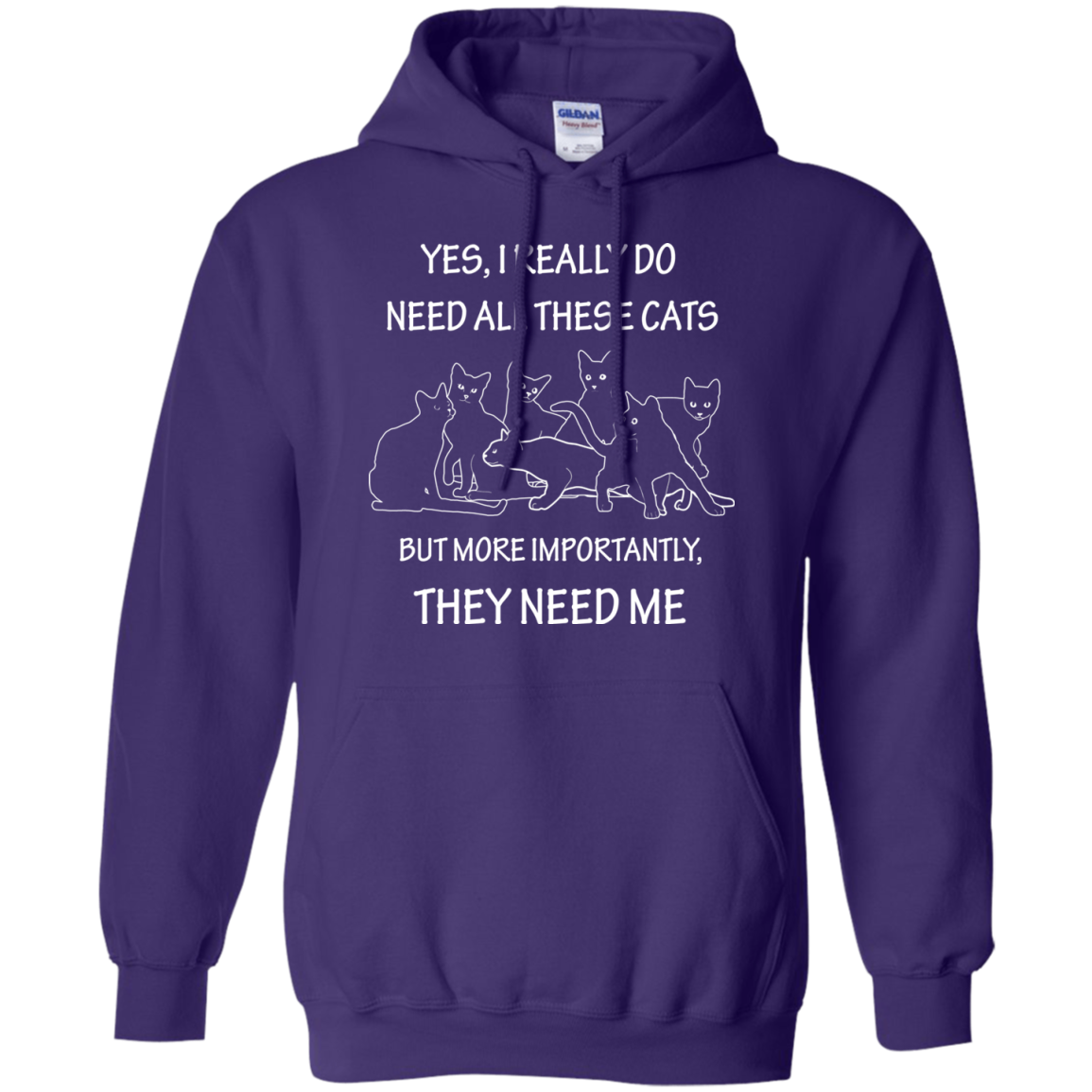 They Need Me Pullover Hoodie