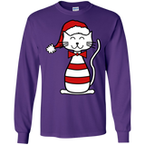 Santa Cat LS Ultra Cotton T-Shirt