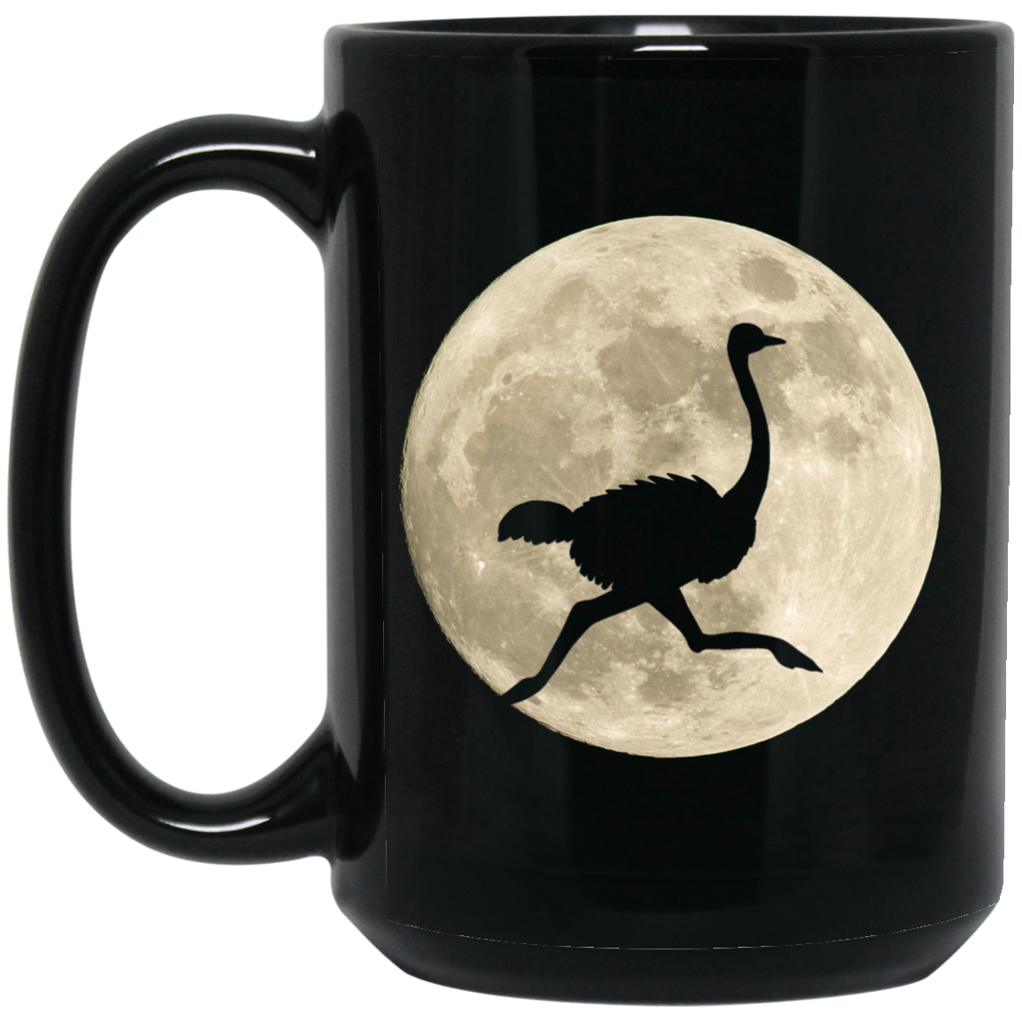 Ostrich Moon Mugs