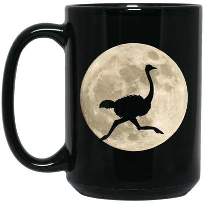 Ostrich Moon Mugs