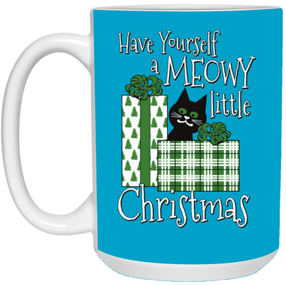Meowy Little Christmas - White Mugs