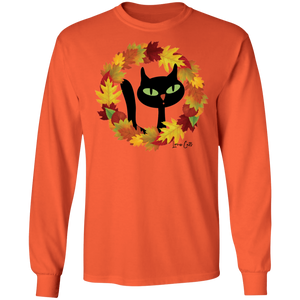 Victor in Fall Wreath LS Ultra Cotton T-Shirt