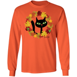 Victor in Fall Wreath LS Ultra Cotton T-Shirt