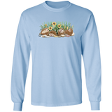 Hedgehogs and Sunflowers Long Sleeve T-Shirt