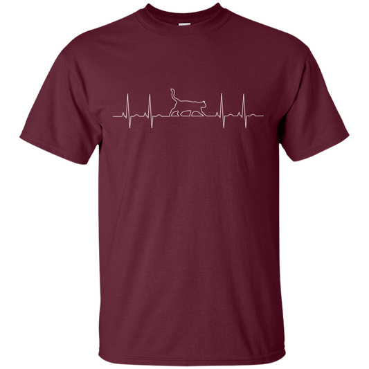Walking Cat Heartbeat Ultra Cotton T-Shirt