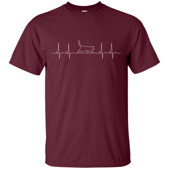 Walking Cat Heartbeat Ultra Cotton T-Shirt
