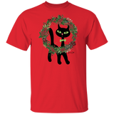 Victor in Christmas Wreath Cotton T-Shirt