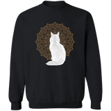 Zen Cat - Longhair White Sweatshirt