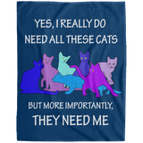 THEY NEED ME 2 blues Blankets