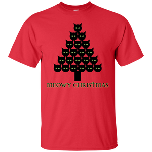 Meowy Christmas Tree Ultra Cotton T-Shirt