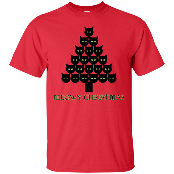 Meowy Christmas Tree Ultra Cotton T-Shirt