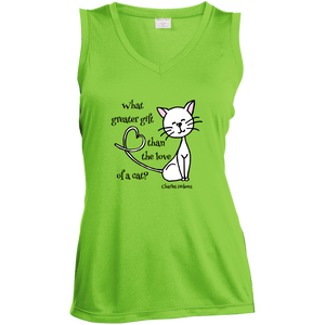 Dickens Cat Ladies Sleeveless Moisture Absorbing V-Neck