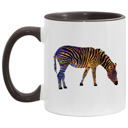 Colorful Zebra Grazing - Mugs