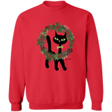 Victor in Christmas Wreath Sweatshirt