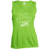 Think Pawsitive Ladies' Sleeveless Moisture Absorbing V-Neck