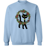 Victor in Christmas Wreath Sweatshirt
