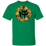 Victor in Fall Wreath Cotton T-Shirt