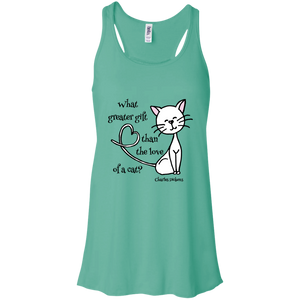 Dickens Cat Flowy Racerback Tank