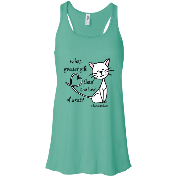 Dickens Cat Flowy Racerback Tank