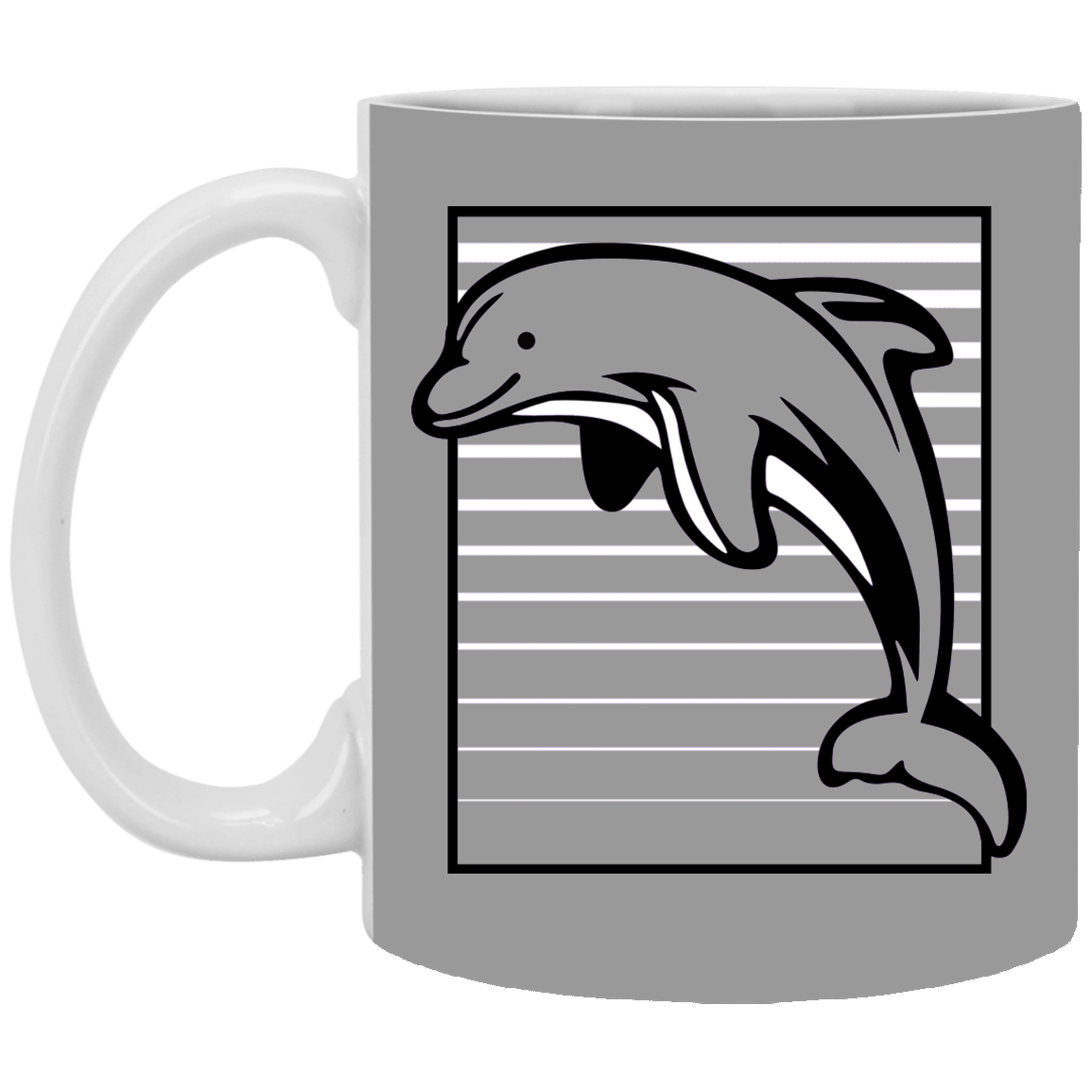 Dolphin Stripes - Mugs