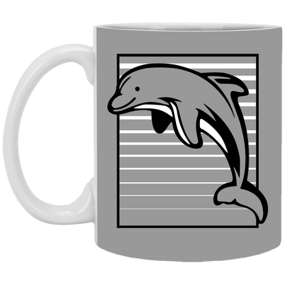 Dolphin Stripes - Mugs