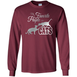 My Favorite People are Cats LS Ultra Cotton T-Shirt