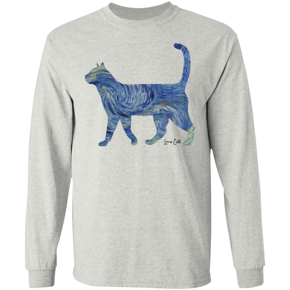 Starry Night Tabby LS Ultra Cotton T-Shirt